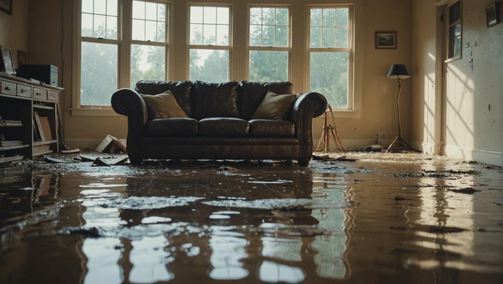 Emergency water extraction equipment in use during burst pipe cleanup in Grayson GA